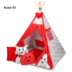 Namiot TIPI TEEPEE 4 poduszeczki zawieszka+mata
